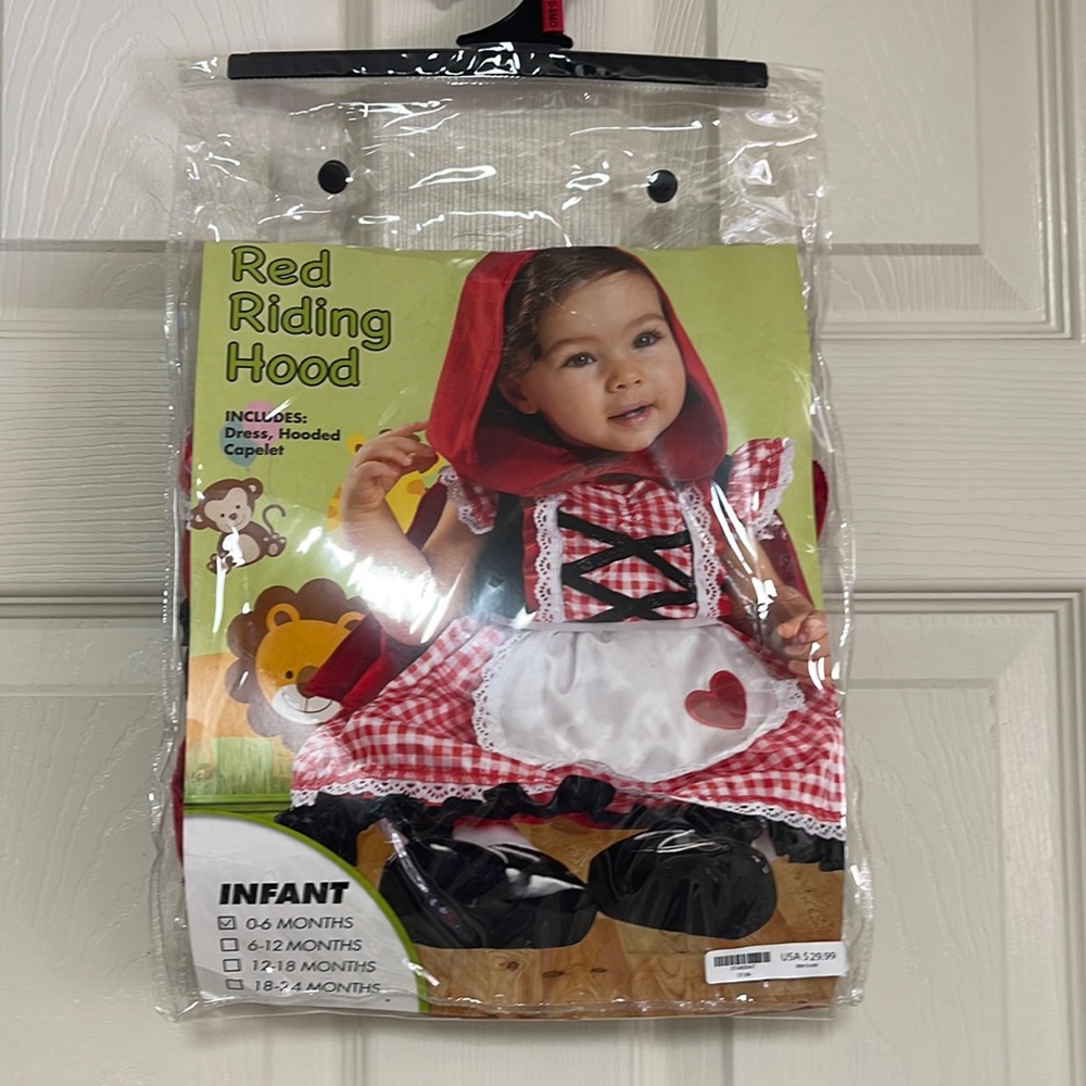 Spirit Red Riding Hood costume. New! O / 6 months.